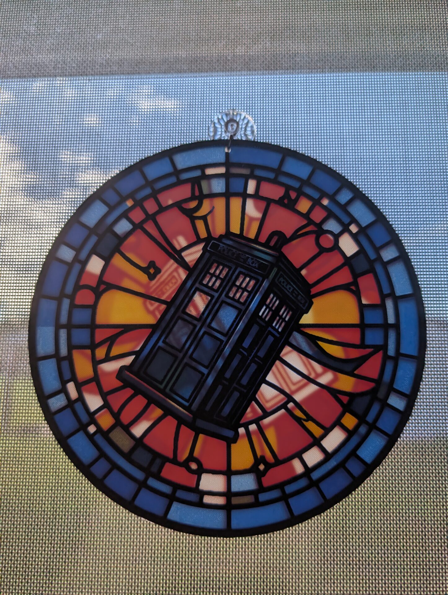 Time Travel Booth Suncatcher
