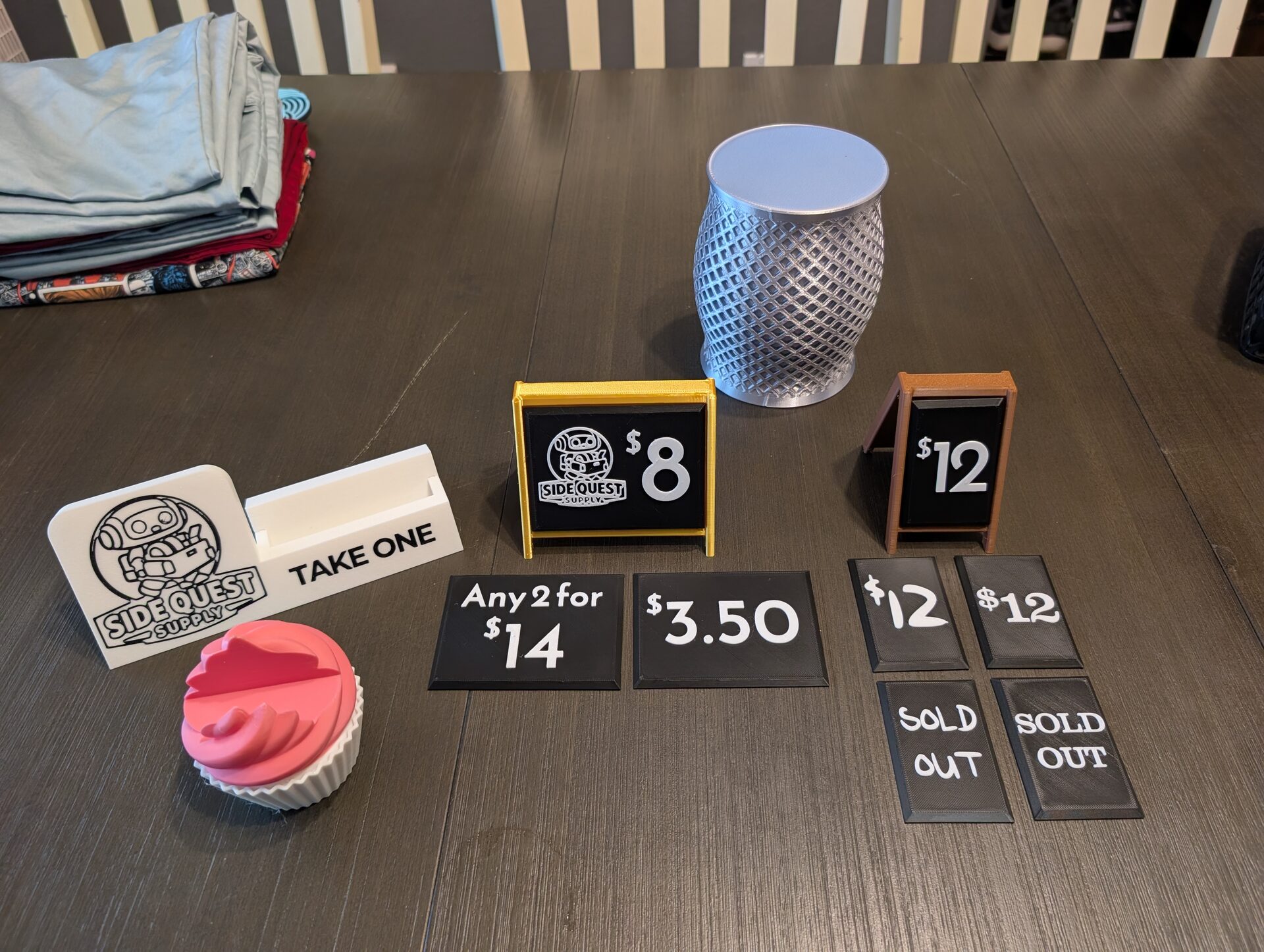Example Mini Magnetic Signs & A-Frames builds from the shop 1